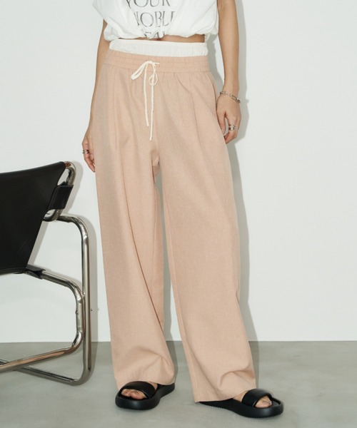 「Auntie Rosa Holiday」 イージーパンツ SMALL ブラック レディース_画像5