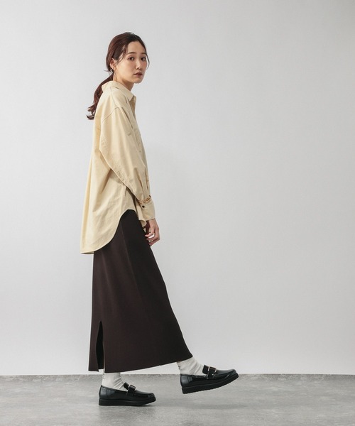 GLOBAL WORK（グローバルワーク） ロング スカート ニットリブIライン