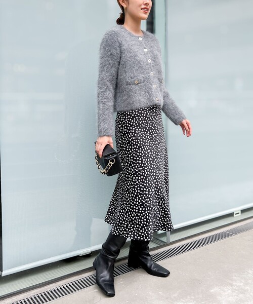 「NOLLEY'S Sophi」 ニットカーディガン 38 アイボリー レディース_画像2