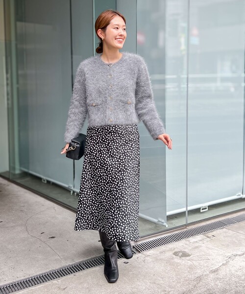 「NOLLEY'S Sophi」 ニットカーディガン 38 アイボリー レディース_画像3