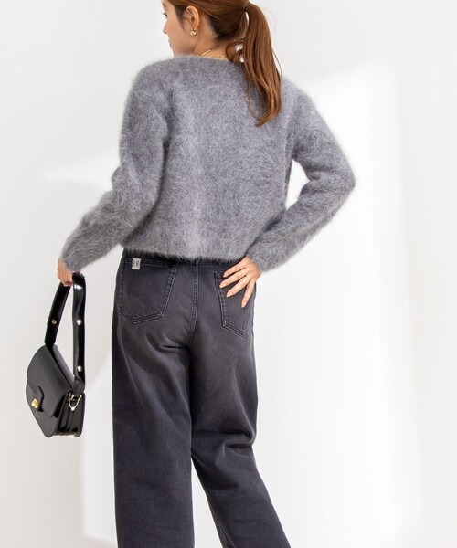 「NOLLEY'S Sophi」 ニットカーディガン 38 アイボリー レディース_画像6