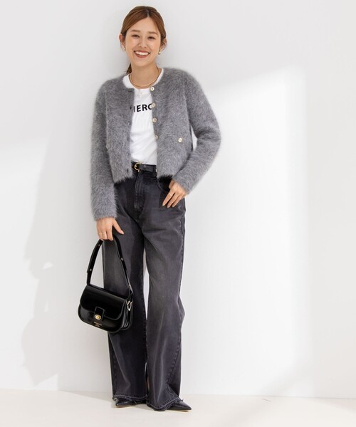 「NOLLEY'S Sophi」 ニットカーディガン 38 アイボリー レディース_画像7