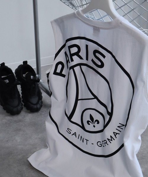 tシャツ 「Paris Saint-Germain/パリサンジェルマン」ロゴエンブレム