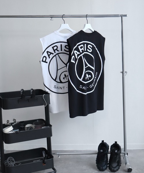 tシャツ 「Paris Saint-Germain/パリサンジェルマン」ロゴエンブレム