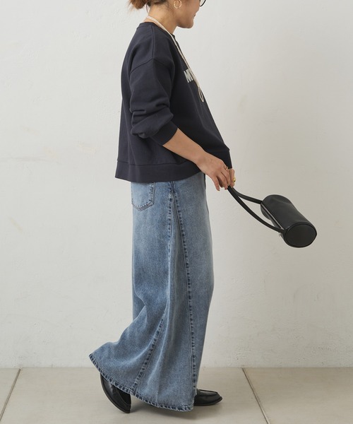 PUAL CE CIN リヨセル混デニムスカート インディゴブルー pual ce cin デニムスカート リヨセル混デニムスカート : ZOZOTOWN