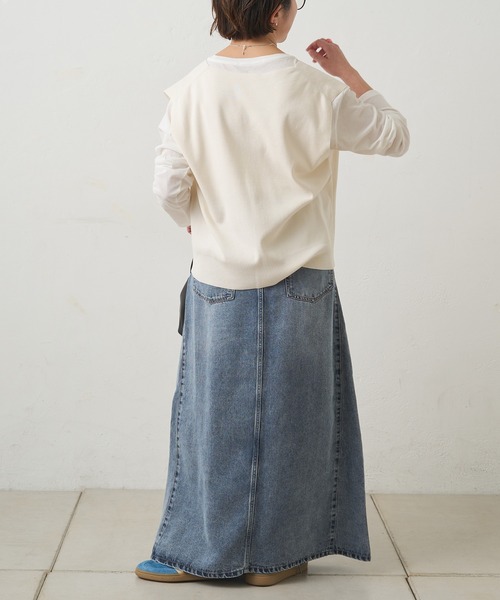 pual ce cin デニムスカート リヨセル混デニムスカート : ZOZOTOWN
