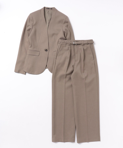 「m.f.editorial」 セットアップ MEDIUM ベージュ レディースの画像