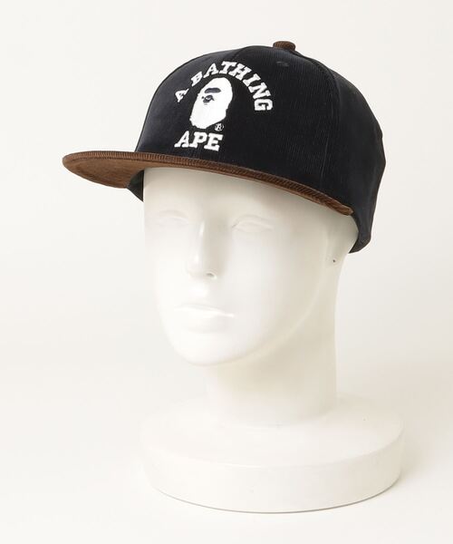 A BATHING APE（アベイシングエイプ） キャップ FREE ネイビー メンズ