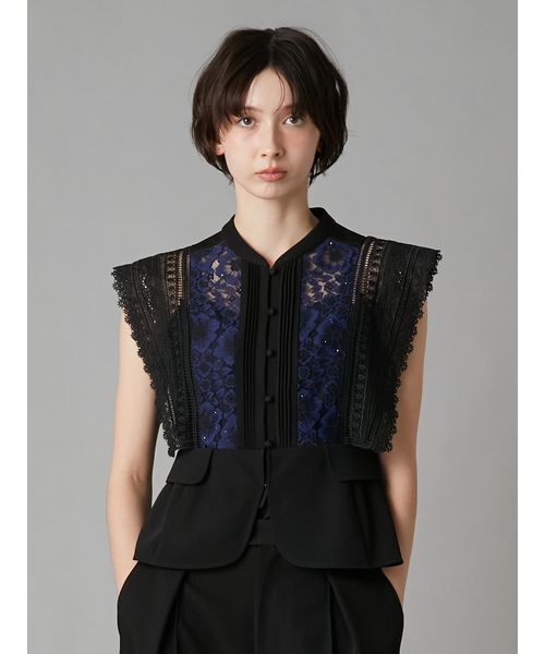 Lily Brown(リリーブラウン) Lilybellスイッチングブラウス LILY BROWN（リリーブラウン）の「Lilybellスイッチングブラウス（T