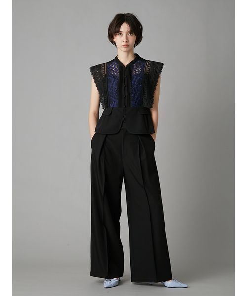 LILYBROWN  刺繍レースブラウス LILY BROWN リリーブラウン Lily Brown 刺繍レースノースリブラウス