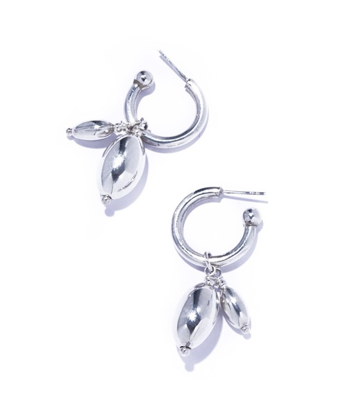 ピアス 「quip queint」germe duo hoop pierce/ジェルム デュオ フープ ピアス レディースの画像