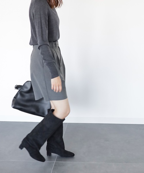 「SESTO」 ロングブーツ M ブラック レディース_画像7
