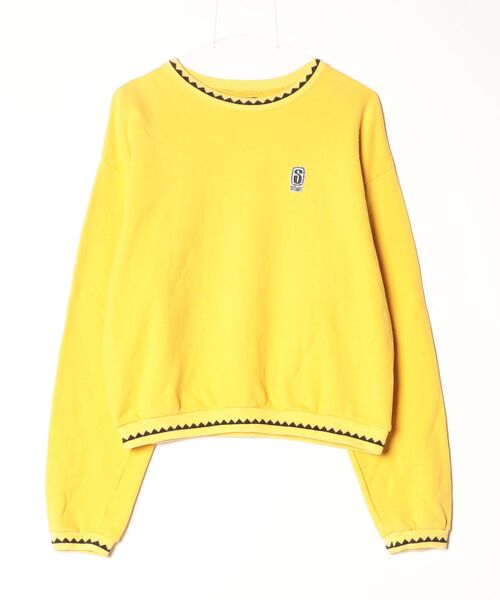 STUSSY（ステューシー） ワンポイントスウェットカットソー M イエロー 