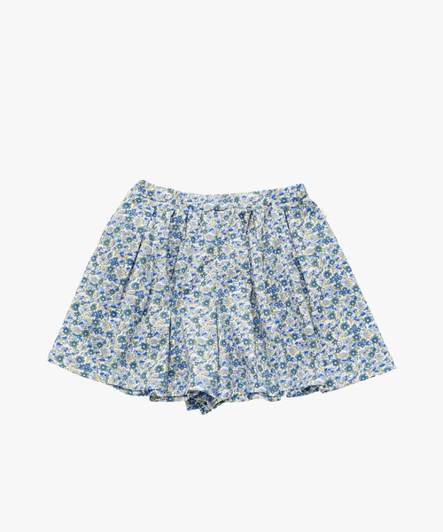 agnes b. - スコート キッズ お花刷り上げる 綿織物 太陽面爆発 さる股引き キッズ 小わっぱ服 スカート-子ども服、シューズ-ベビー、キッズ、マタニティ