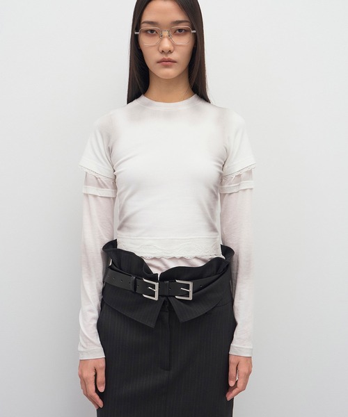 LCDC TM ベルト DOUBLE BUCKLE LEATHER BELT レディース メンズ