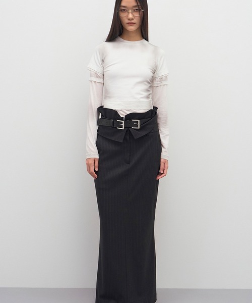 LCDC TM ベルト DOUBLE BUCKLE LEATHER BELT レディース メンズ