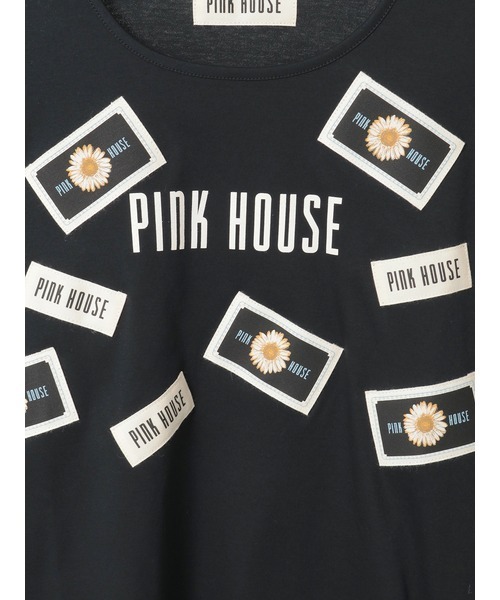 「PINK HOUSE」 長袖カットソー LARGE ブラック レディースの画像
