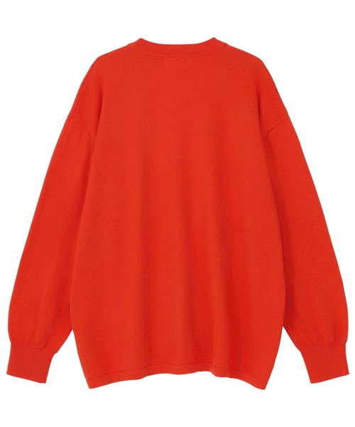 「ZUCCa」 ニットカーディガン M size レッド レディースの画像