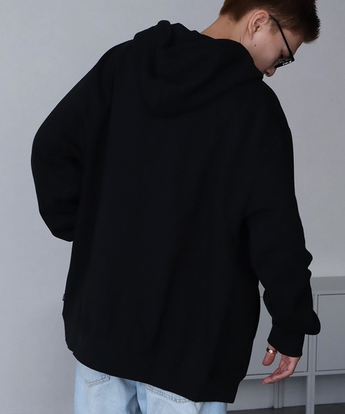 「HUF」 ジップアップパーカー L ブラック メンズの画像