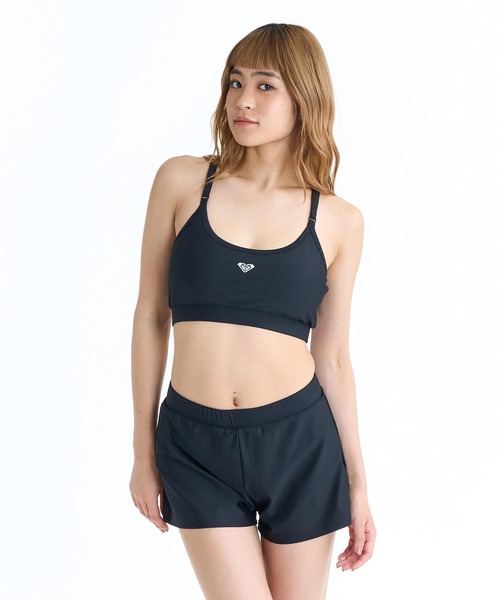 ROXY（ロキシー） 水着 水着 3点セット ビキニ ラッシュTシャツ ROXY