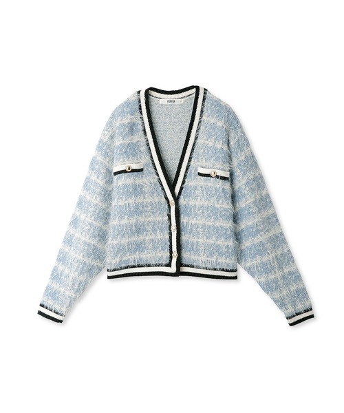 「FURFUR」 ニットカーディガン ONE SIZE ホワイト レディース_画像6