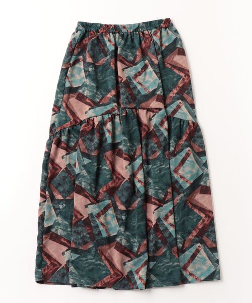 「terrace」 ロングスカート MEDIUM ネイビー レディース_画像2