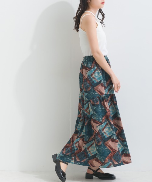 「terrace」 ロングスカート MEDIUM ネイビー レディース_画像6