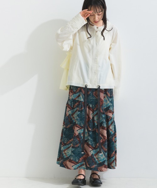「terrace」 ロングスカート MEDIUM ネイビー レディース_画像8