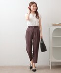 tシャツ 半袖 「接触冷感」ビジューキーネック...の詳細画像3