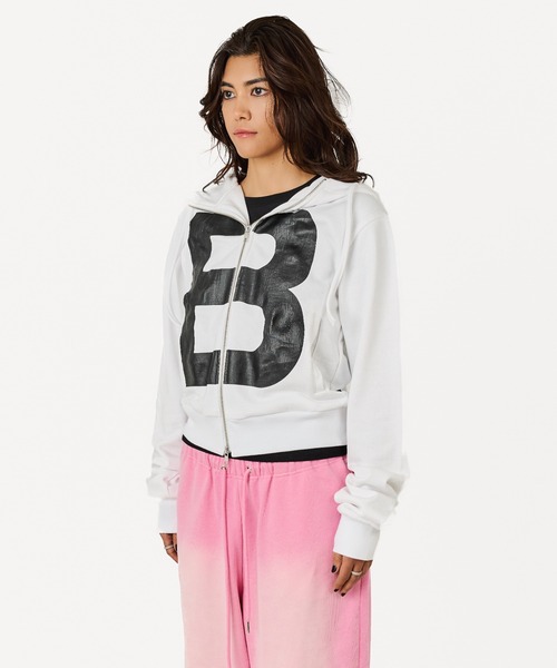 BEEDEN Bロゴジップパーカー BEEDEN パーカー B LOGO BASIC HOODIE レディース : ZOZOTOWN Yahoo!店