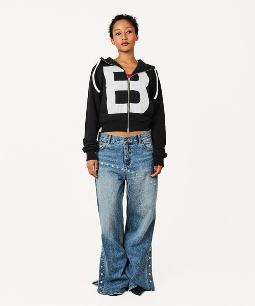 BEEDEN パーカー B LOGO BASIC HOODIE レディース : ZOZOTOWN Yahoo!店