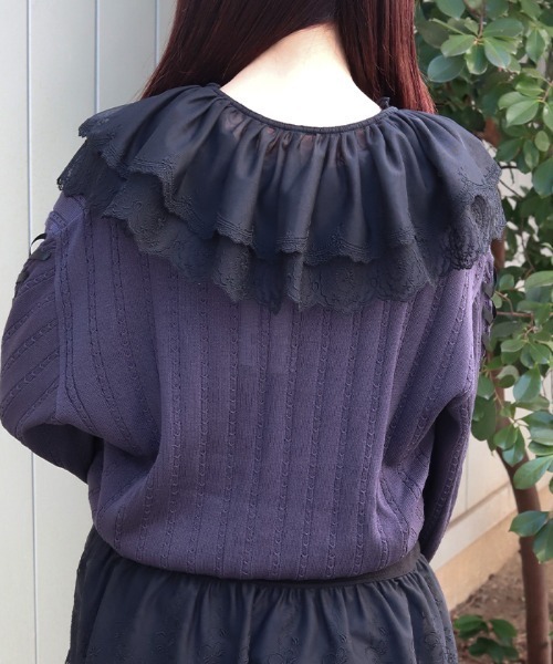 axes femme（アクシーズ ファム） フラワーチュールレース付け襟