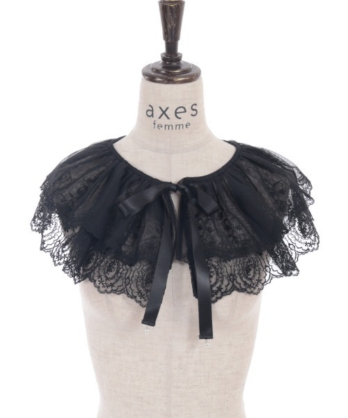 axes femme（アクシーズ ファム） フラワーチュールレース付け襟
