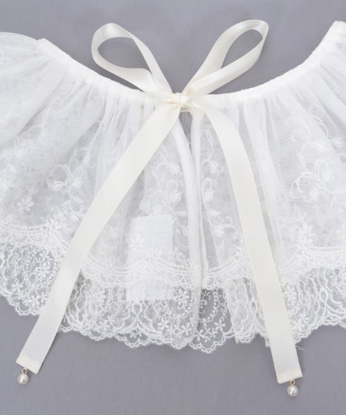 axes femme（アクシーズ ファム） フラワーチュールレース付け襟