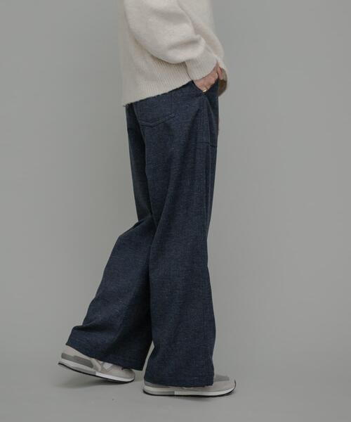 「URBAN RESEARCH Sonny Label」 イージーパンツ 36 インディゴブルー レディース_画像5