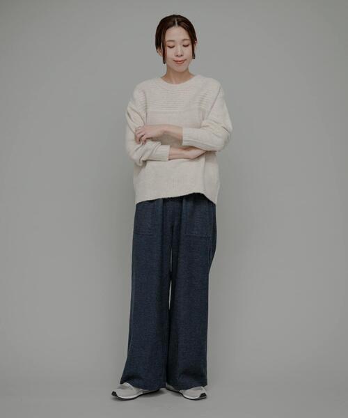 「URBAN RESEARCH Sonny Label」 イージーパンツ 36 インディゴブルー レディース_画像6