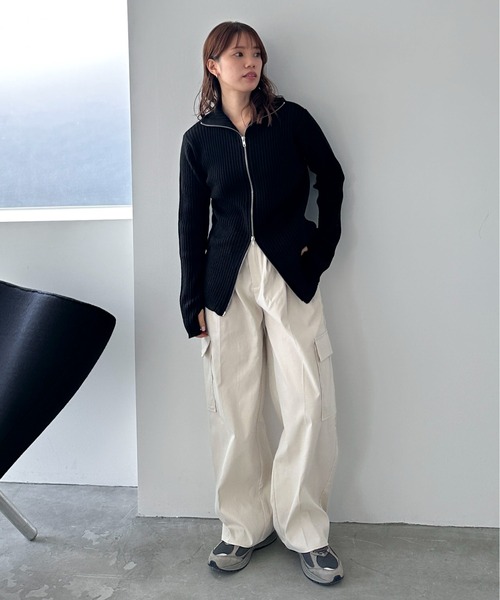 「feepur」 カーゴパンツ MEDIUM カーキ レディース_画像6