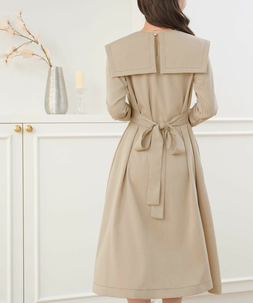 「le reve vaniller」 長袖ワンピース M チャコール レディース_画像4