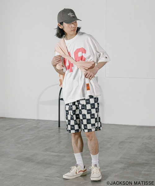 「JACKSON MATISSE」 半袖Tシャツ MEDIUM チャコール メンズ_画像4