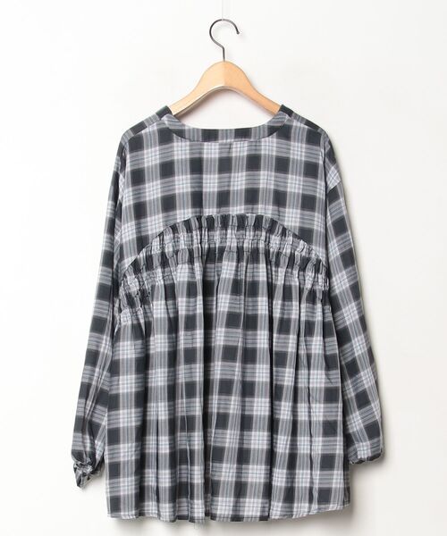 「Pretty Green」 チェック柄長袖ブラウス FREE ブラック レディース_画像2