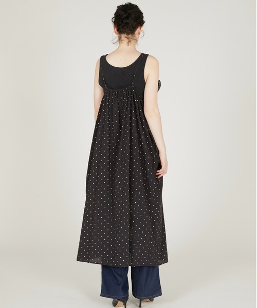 ワンピース 「crinkle crinkle crinkle」liver lace vintage like cami dress/リヴァーレースヴィンテージライクキャミドレス