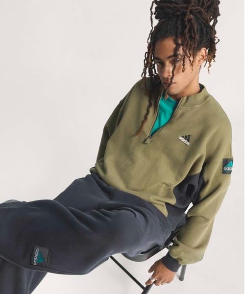 adidas（アディダス） トレーナー スウェット EQT ブロックド ハーフ 
