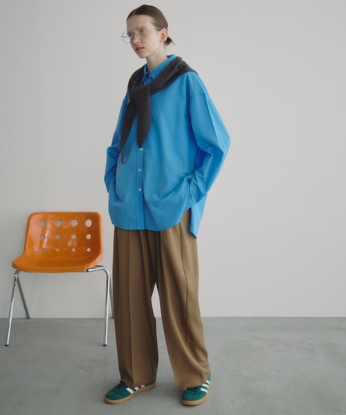 「Auntie Rosa Holiday」 長袖シャツ FREE ブルー レディース_画像7