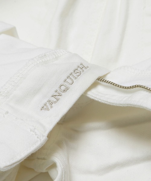 「VANQUISH」 スキニーデニムパンツ 28 ホワイト メンズ_画像8