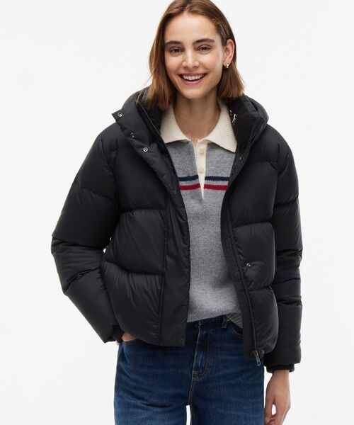 【トミーヒルフィガーゴルフ】人気ダンボール×中綿キルティングブルゾンジャケット TOMMY HILFIGER（トミー・ヒルフィガー） ブルゾン アウター 撥水