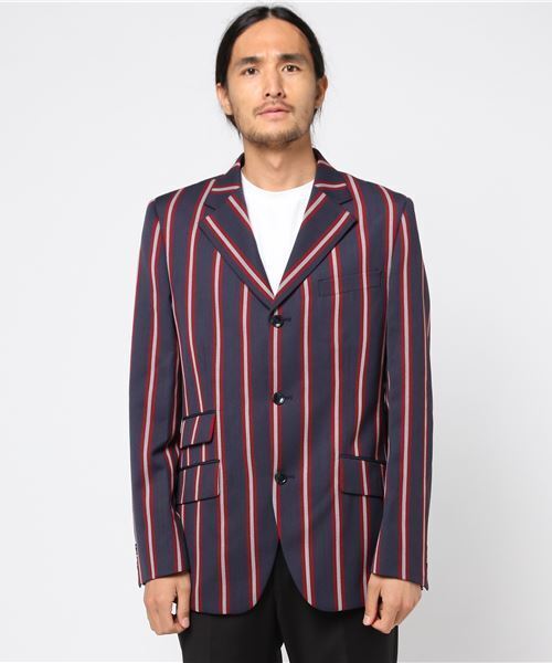 merc ジャケット テーラードジャケット ロンドンストライプ