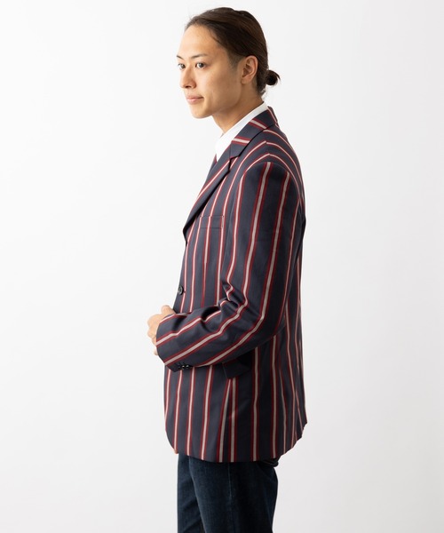 merc ジャケット テーラードジャケット ロンドンストライプ