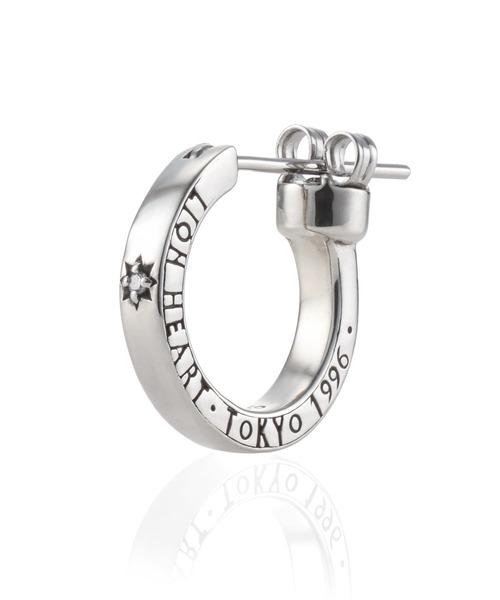 LION HEART クロッシングピアス/ELプレーンフープ/シルバー925 クロッシングピアス/ELプレーンフープ/M SIZE/シルバー925
