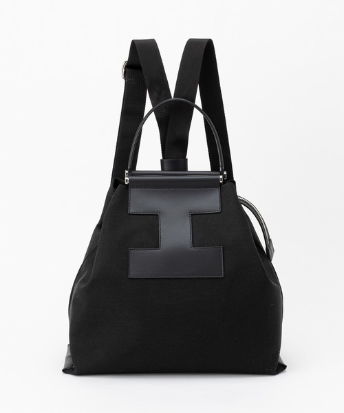 良品 イアクッチ IACUCCI リュックサック ソルベット レザー ブラック イアクッチ IACUCCI 【雑誌掲載】ソルベット BP CORDURA/RUGA