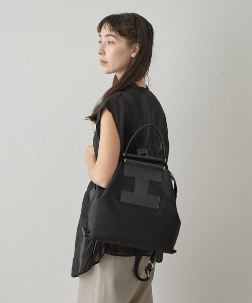 良品 イアクッチ IACUCCI リュックサック ソルベット レザー ブラック IACUCCI デイバック リュック ソルベット BP CORDURA/RUGA
